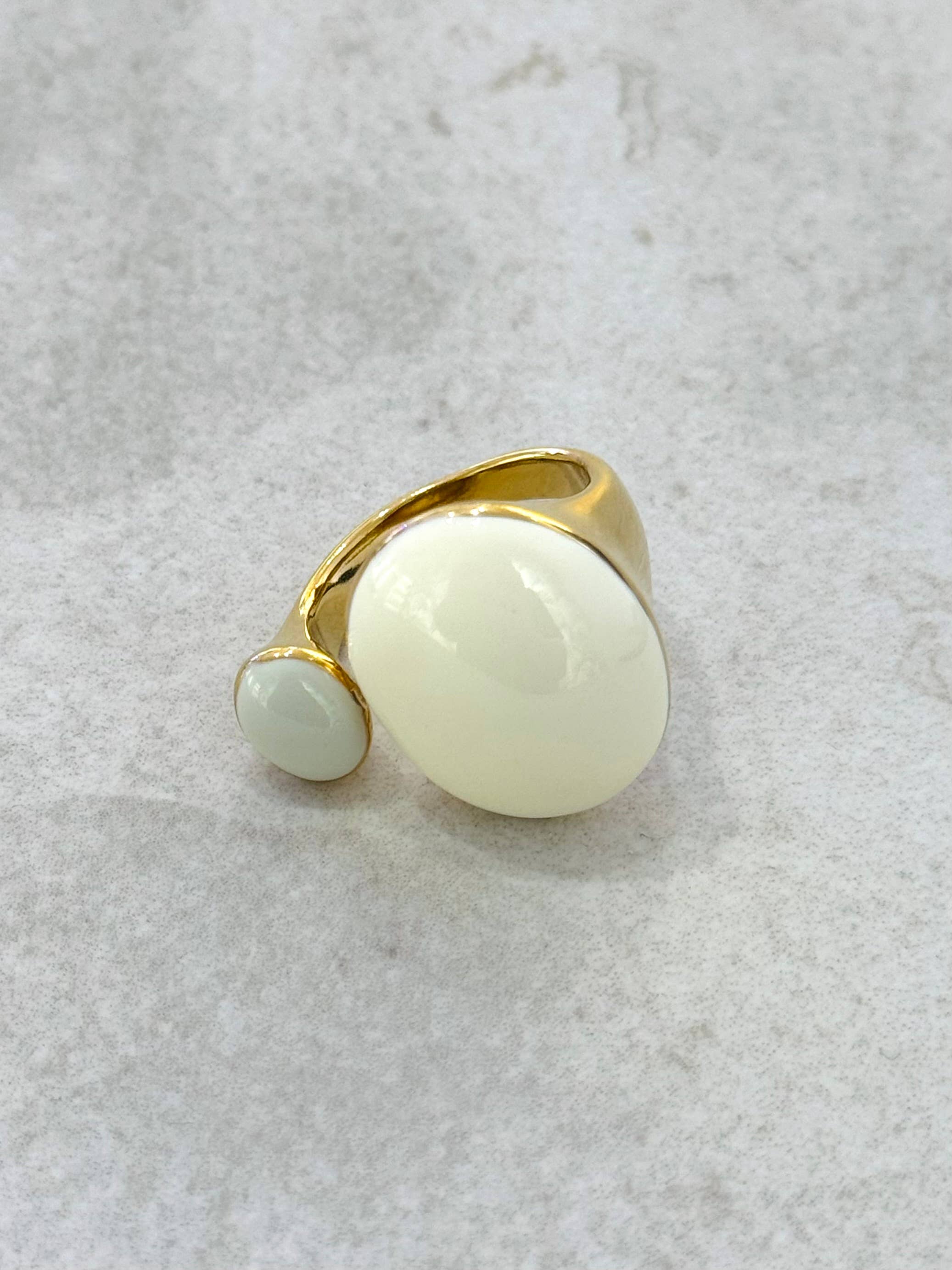 Anello smaltato in acciaio inossidabile Morris