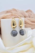 Orecchini in acciaio inossidabile - BO100387OR-GR