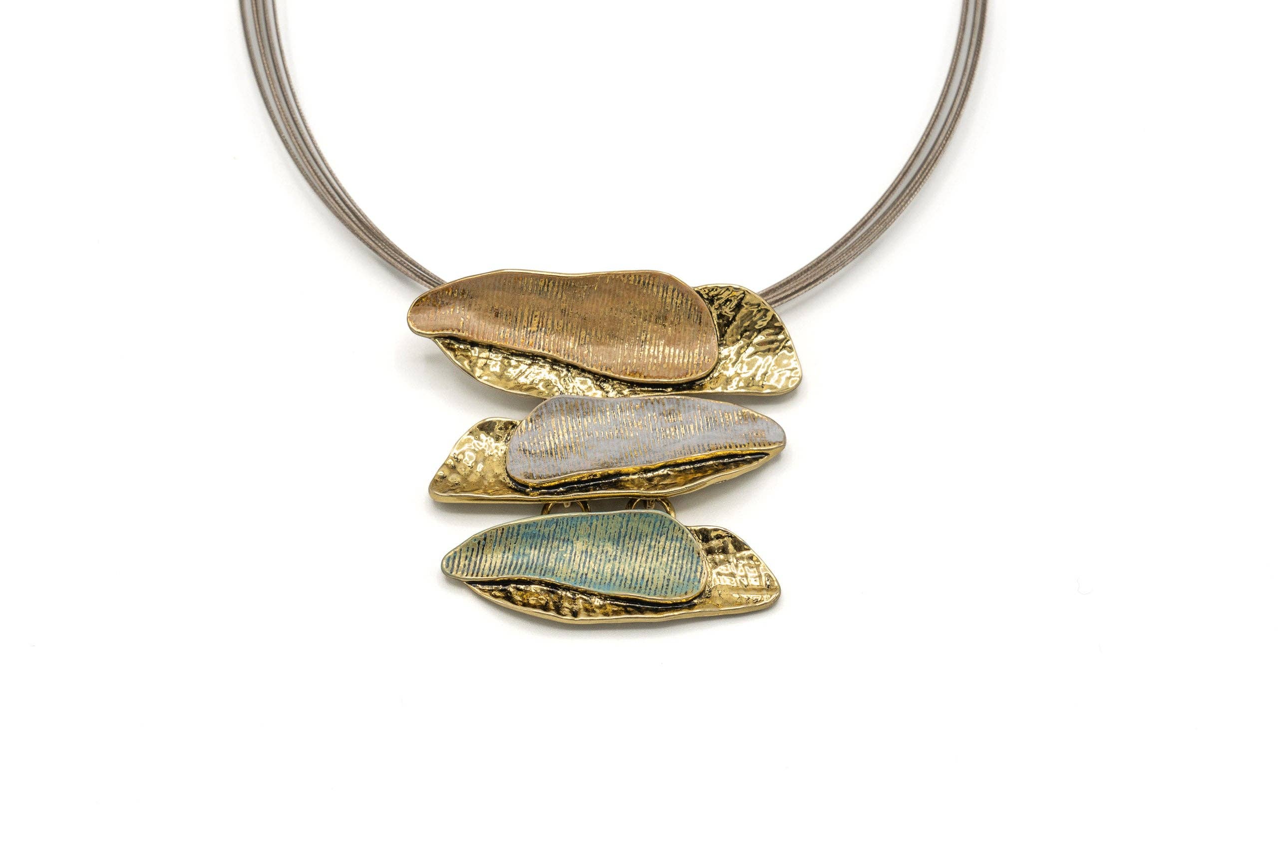 Collana barrette irregolari vintage