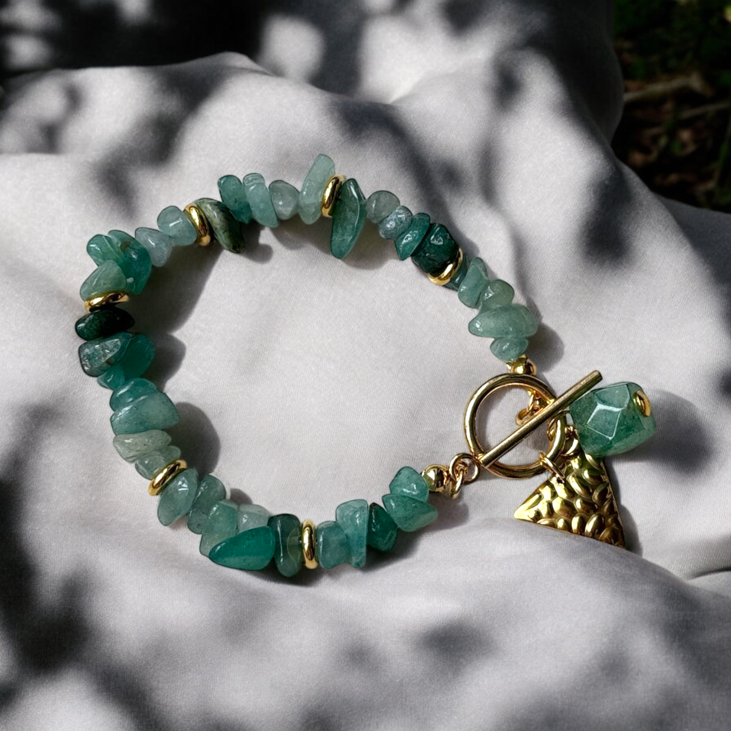 Bracciale verde avventurina