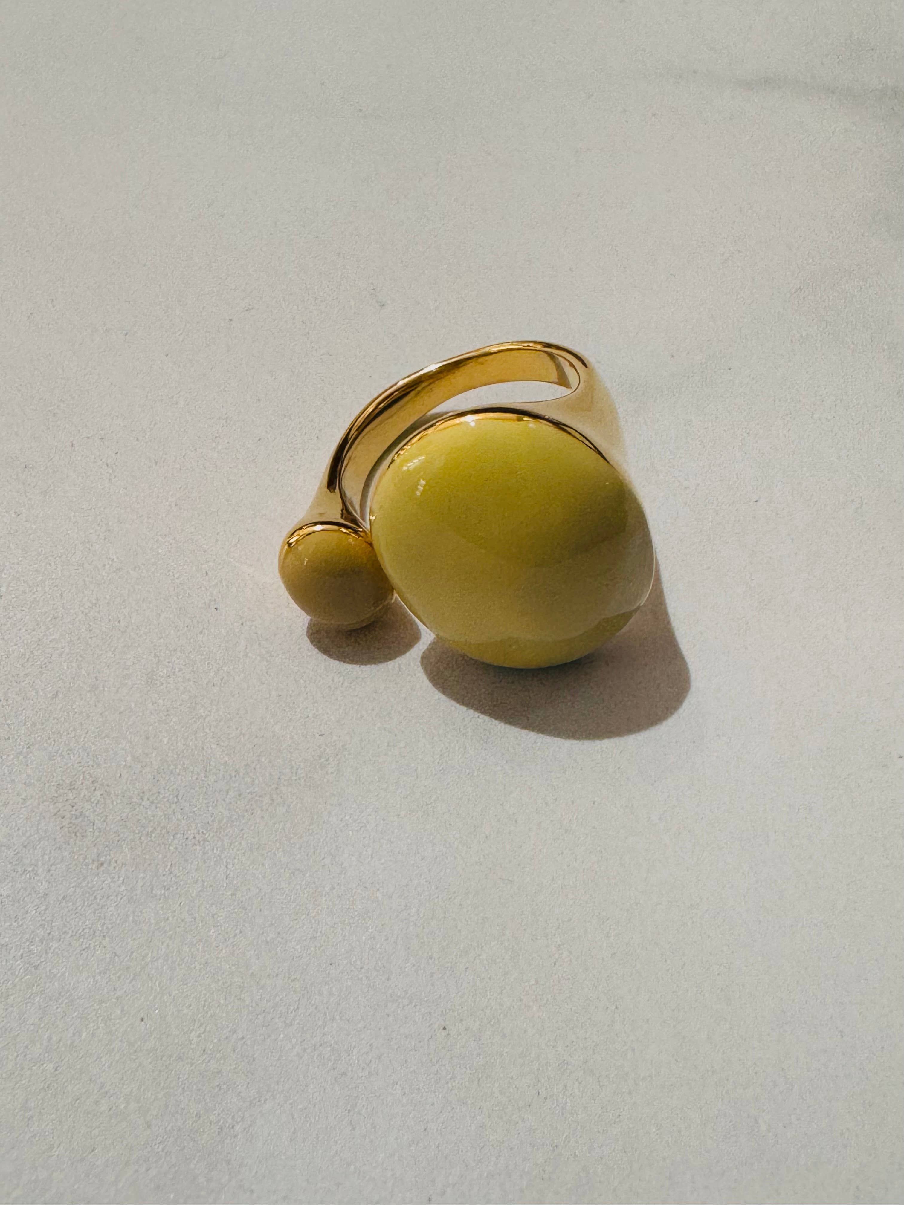 Anello smaltato in acciaio inossidabile Morris