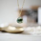 Collana Justine con agata muschiata
