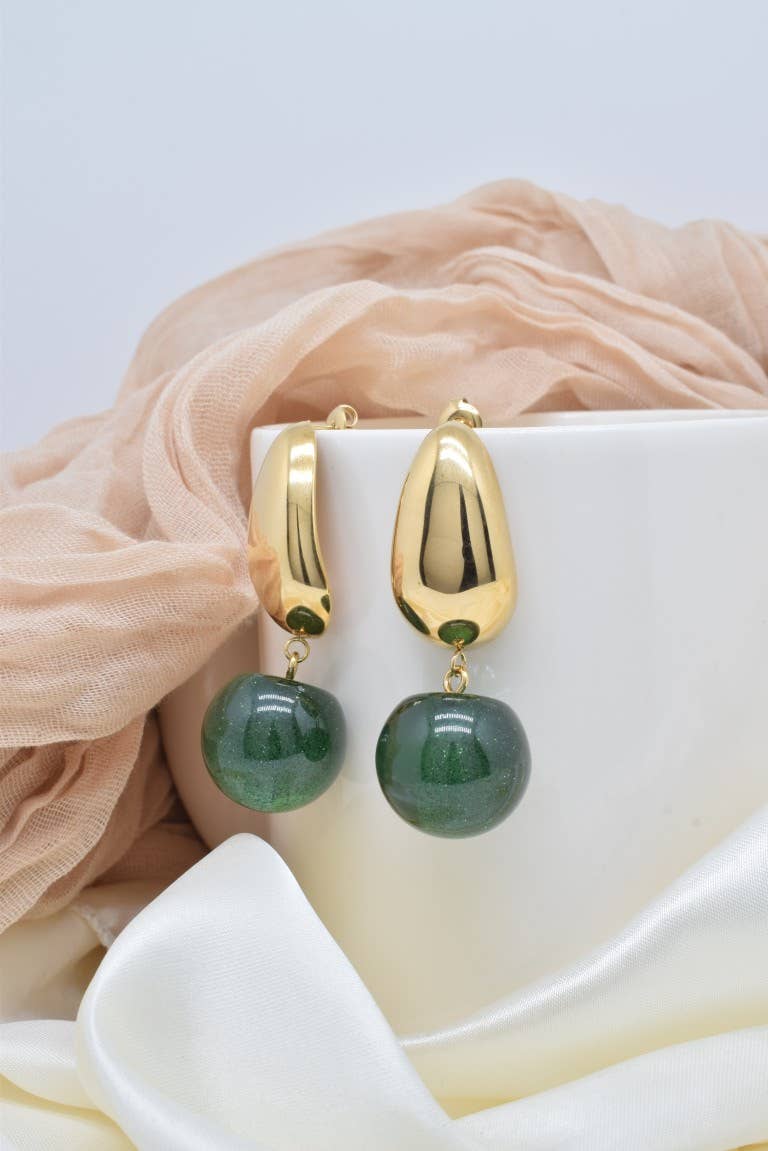 Orecchini in acciaio inossidabile - BO100387OR-VR