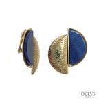 Orecchini a clip semicerchio resina acciaio inossidabile