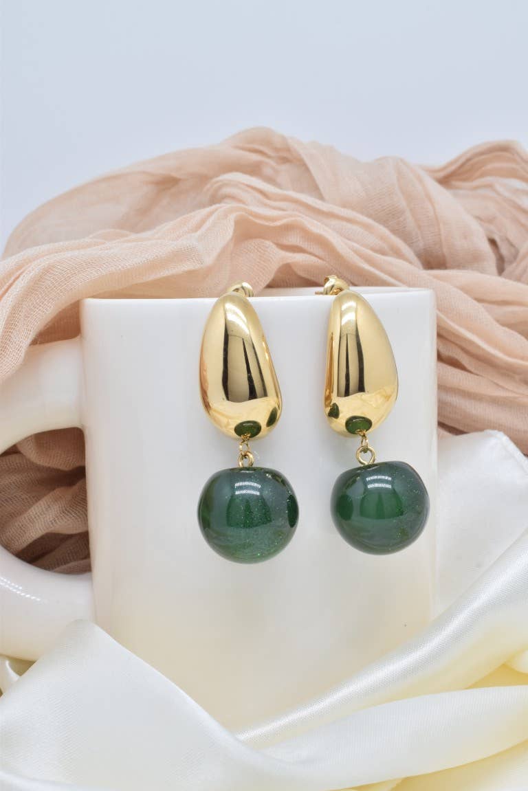 Orecchini in acciaio inossidabile - BO100387OR-VR