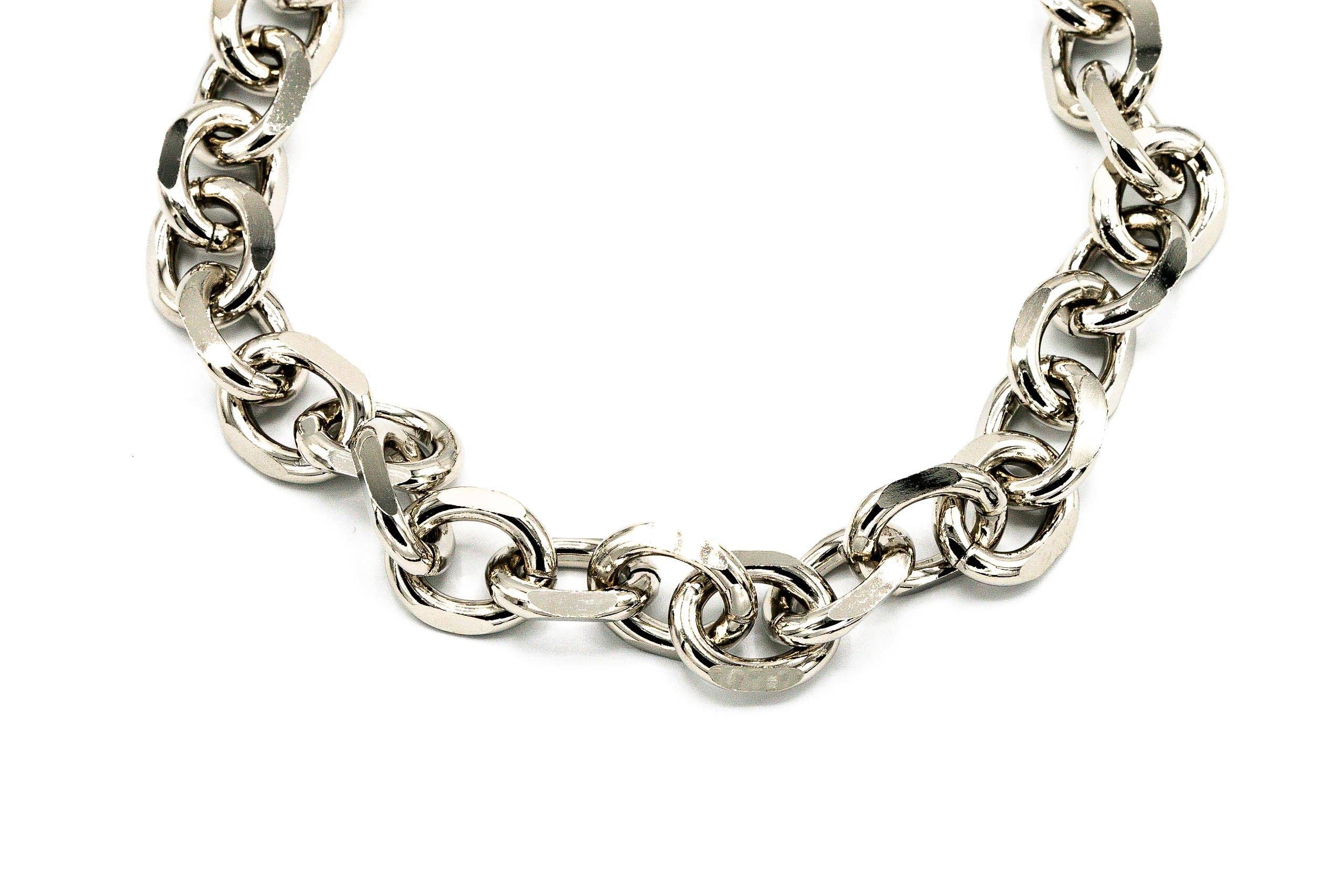 Collana catena maglia tonda