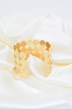 Bracciale rigido in acciaio inossidabile effetto martellato - BR110259OR