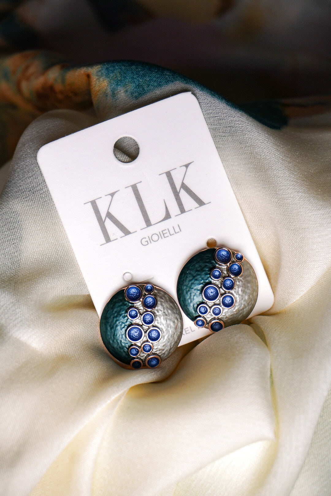 Orecchini tondi grappolo