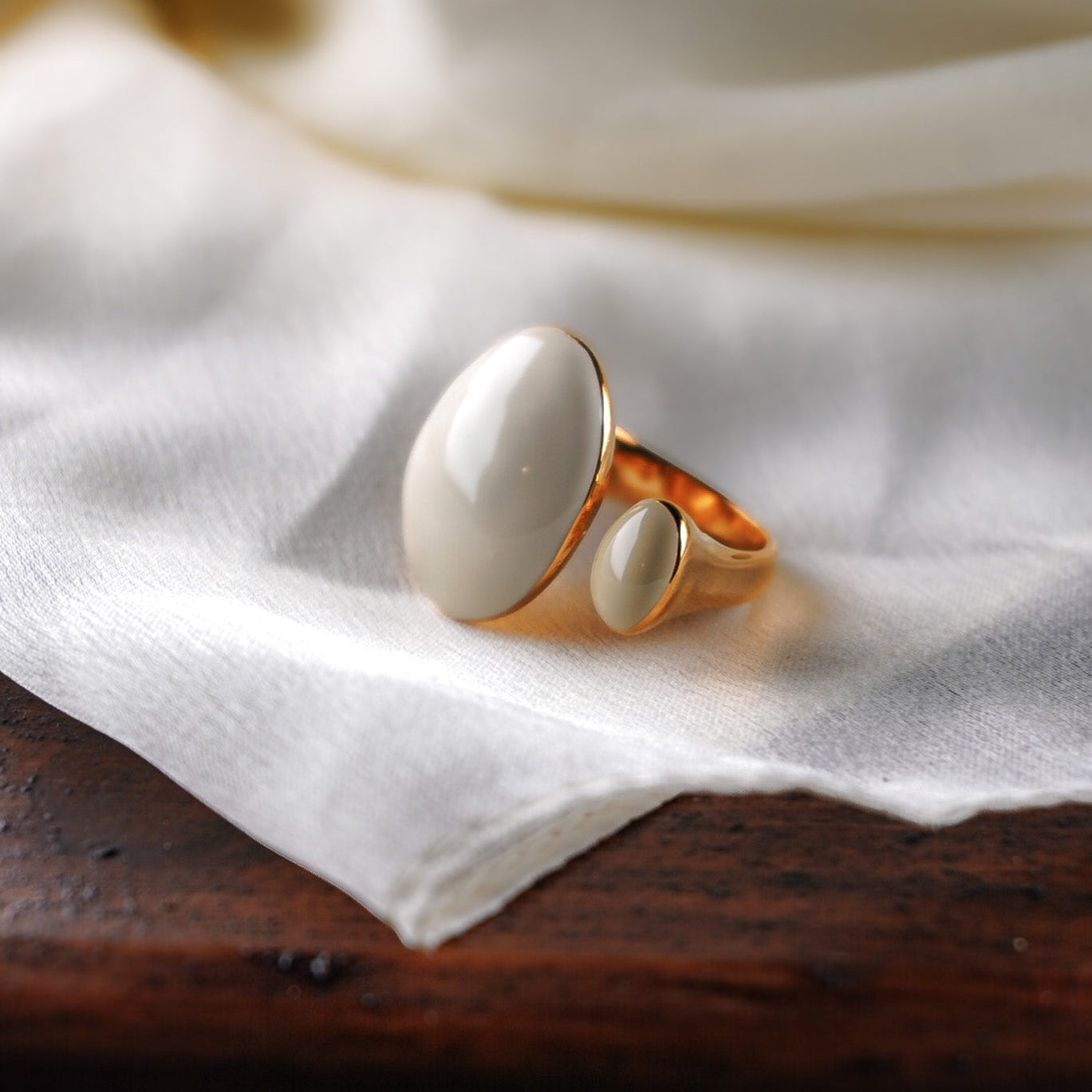 Anello smaltato in acciaio inossidabile Morris