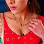 Collana Justine con agata muschiata