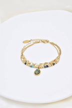 Bracciale a tre file in acciaio inossidabile - BR210216OR