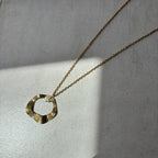 Golden Summer - collana con pendente in oro e perla