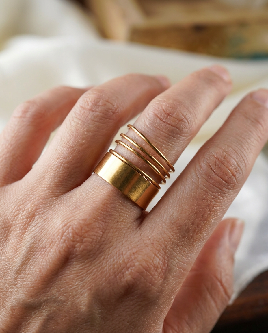 Anello in acciaio inossidabile Bassline