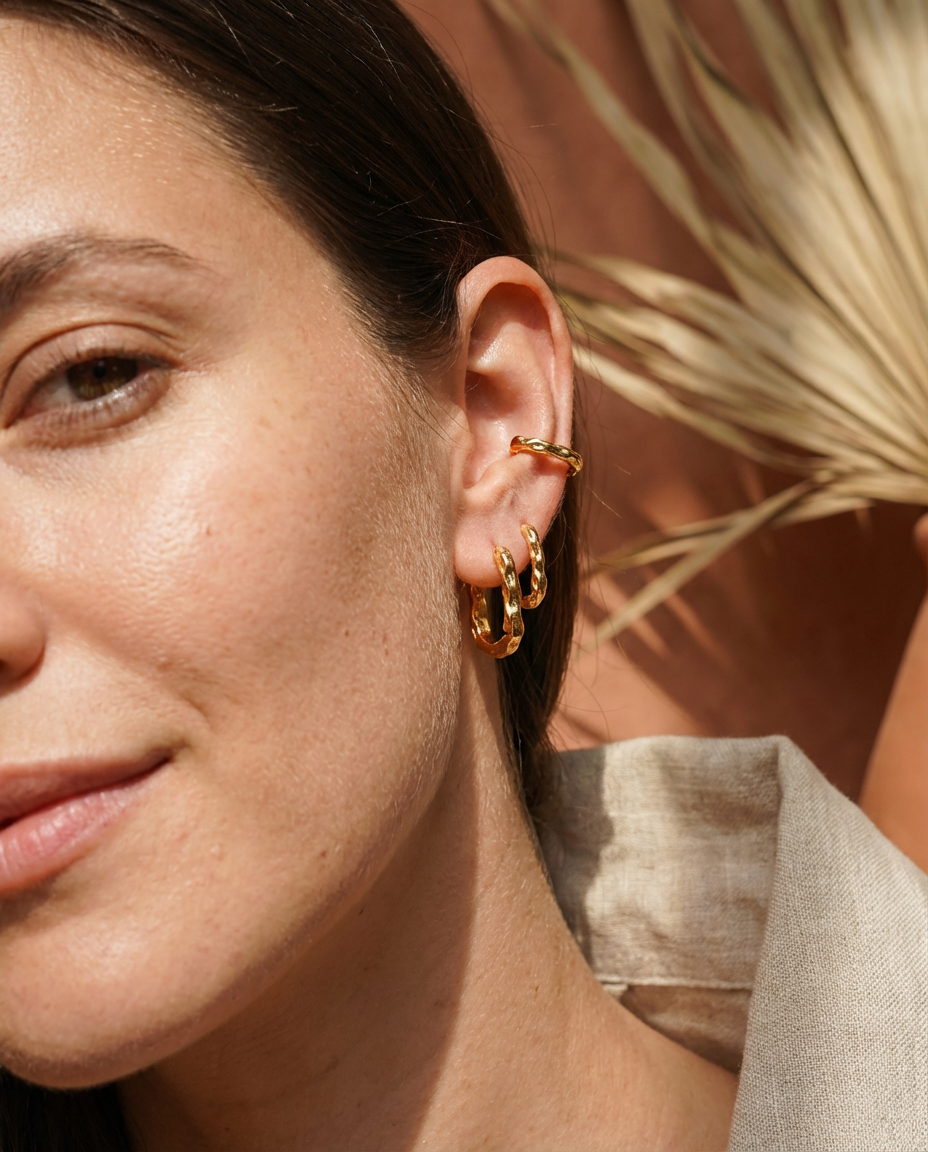 Orecchini Geometrici a Forma Rettangolare Eigil