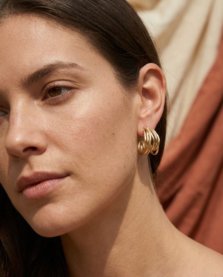 Orecchini creoli in acciaio inossidabile