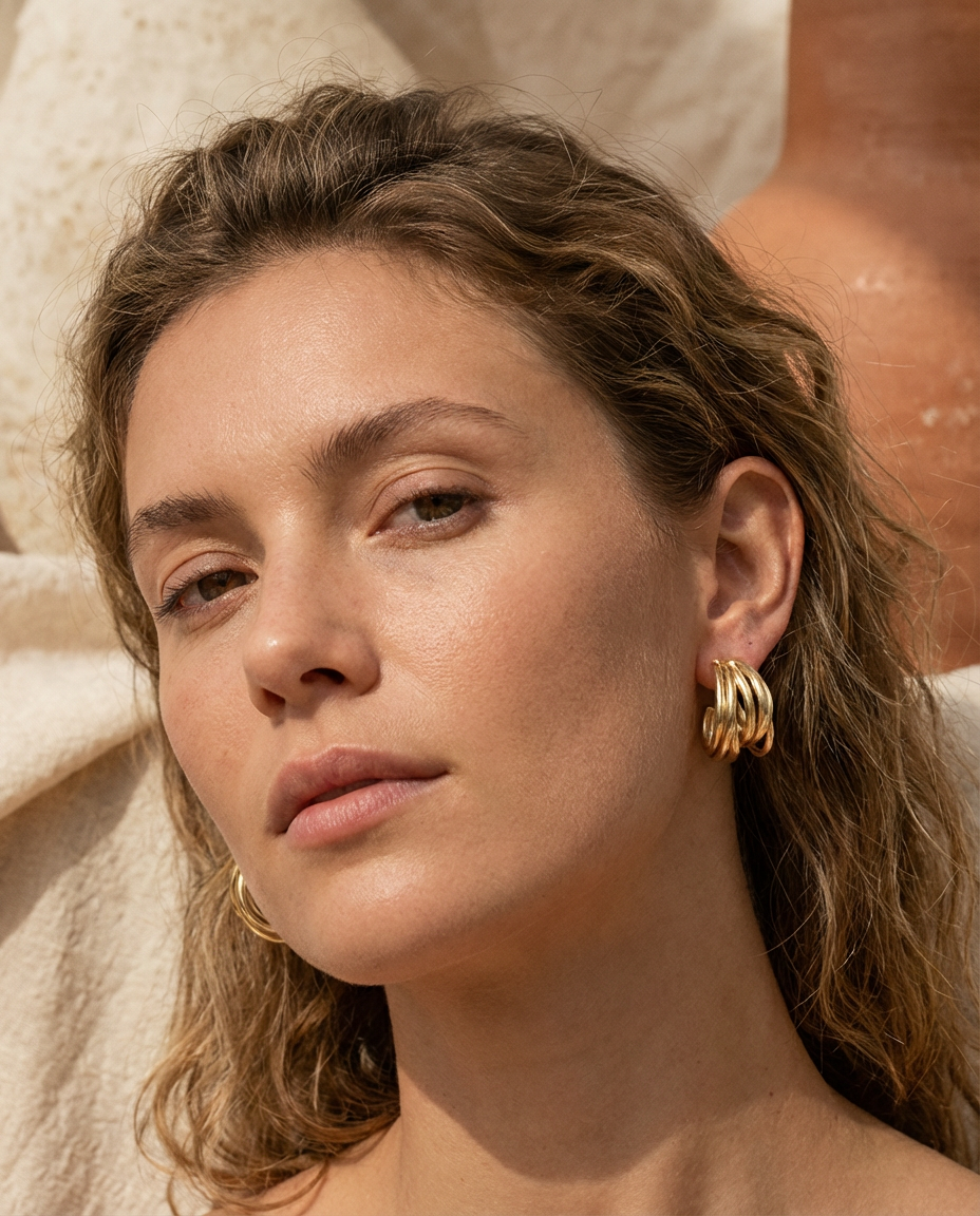 Orecchini creoli in acciaio inossidabile