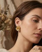 Orecchini a fiore in acciaio inossidabile Ivia