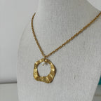 Golden Summer - collana con pendente in oro e perla