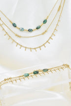 Collana a tre file in acciaio inossidabile - BJ210221OR-VR