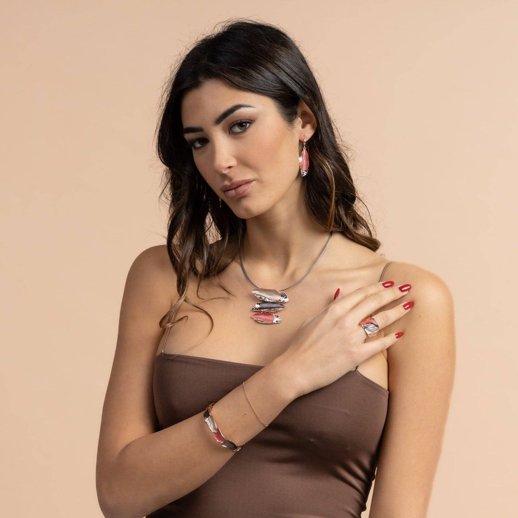 Collana barrette irregolari vintage
