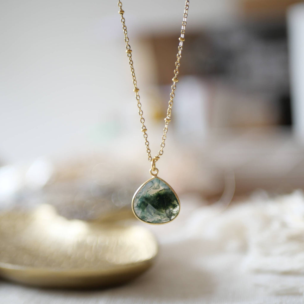 Collana Justine con agata muschiata