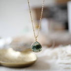 Collana Justine con agata muschiata