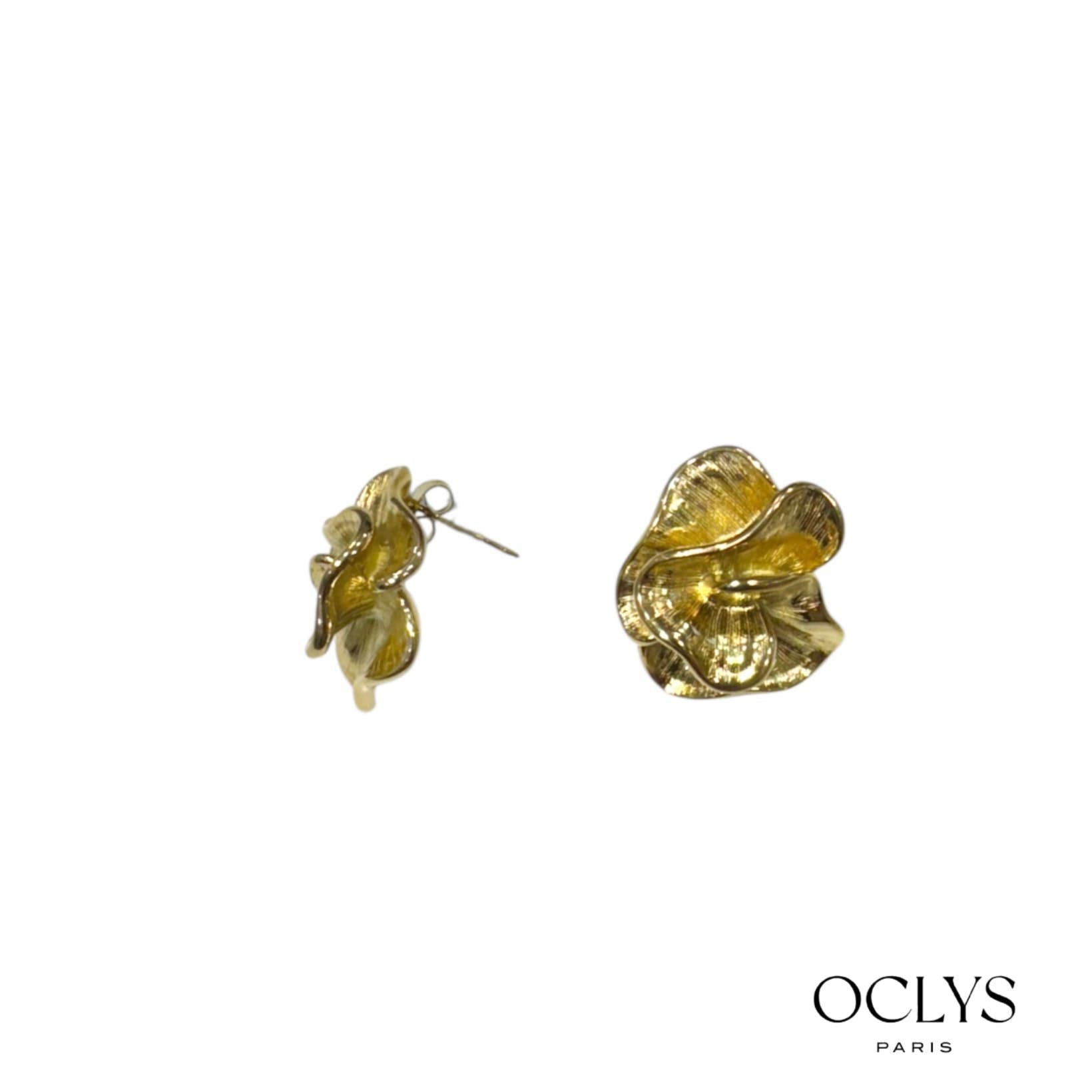 Orecchini a fiore in acciaio inossidabile Ivia