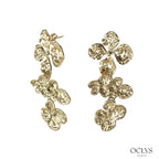 Orecchini pendenti fiori acciaio inossidabile Ina