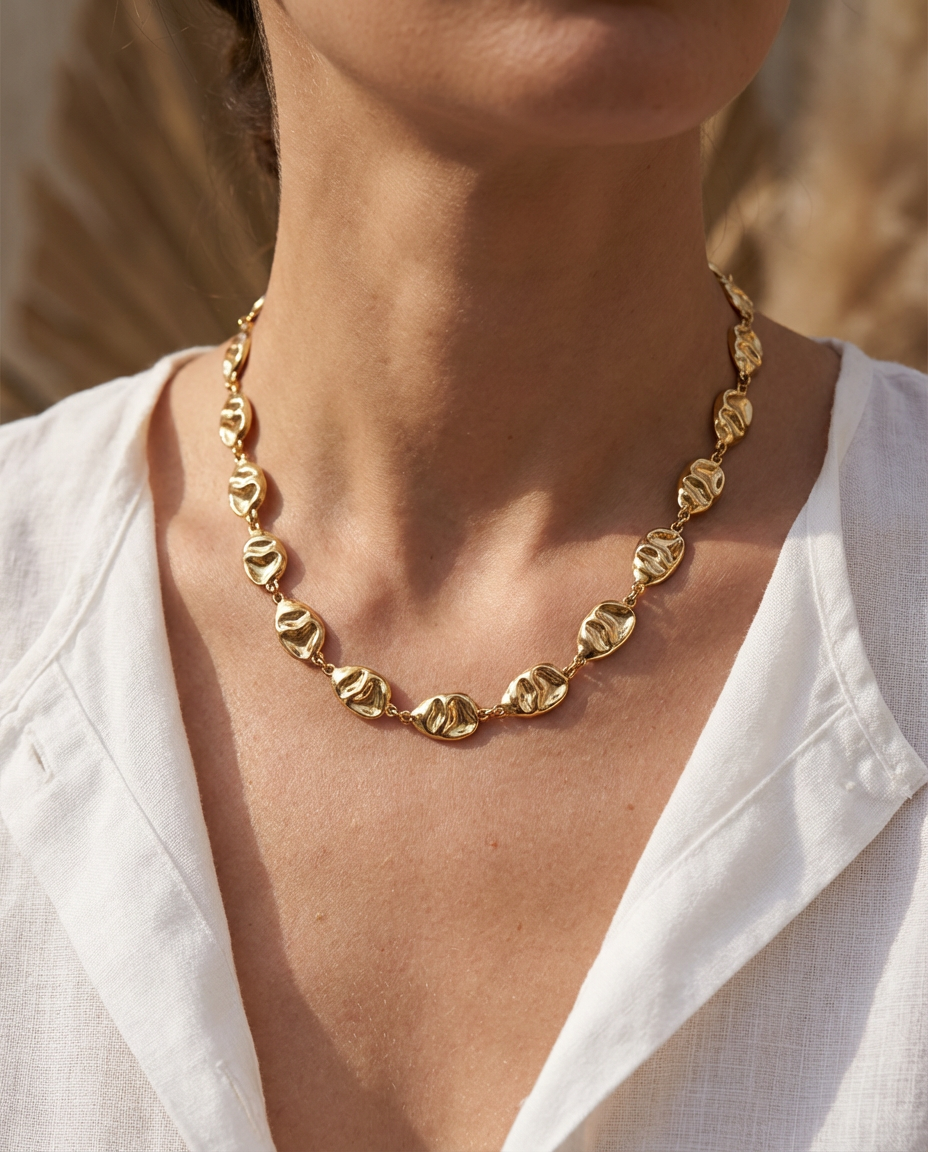 Collana catena ovali acciaio inossidabile Taly