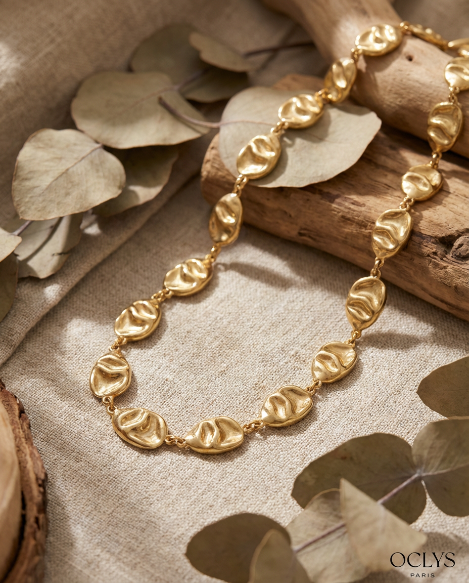 Collana catena ovali acciaio inossidabile Taly