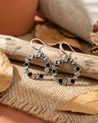 Orecchini cerchio con resina