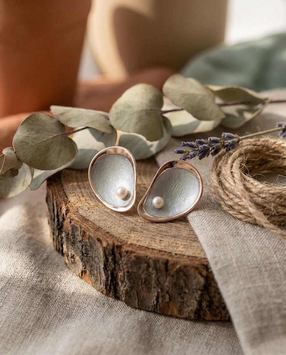 Orecchini goccia perla