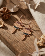 Orecchini ovali trasparenti