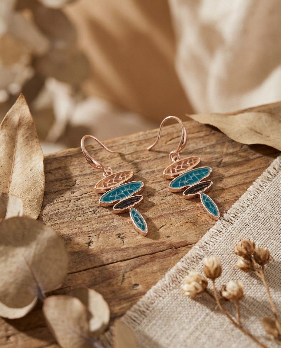 Orecchini ovali trasparenti