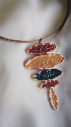 Collana ovali trasparenti